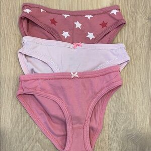 Petit Bateau Pink and Star Print Underwear Set